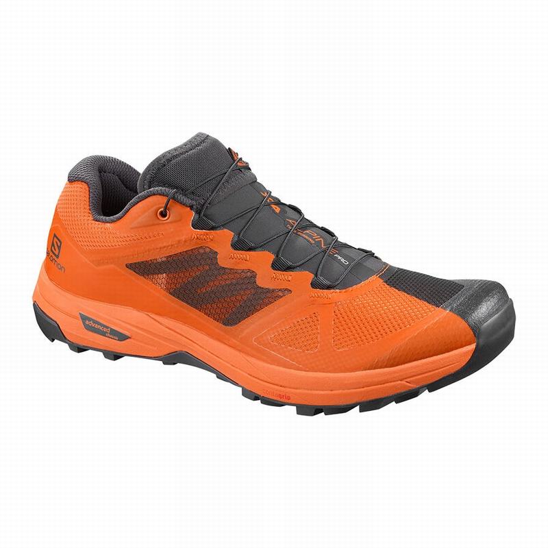 Salomon Singapore Mens Hiking Shoes - X ALPINE /PRO Dark Grey/Orange | 45820-HWGQ